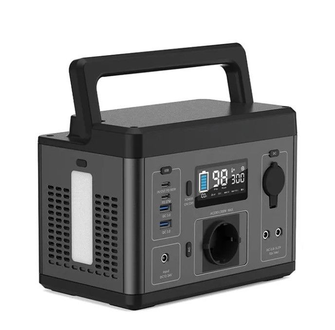ผู้ผลิต 300w 600w 1200w 2200w Lifepo4 แบตเตอรี่ลิธีਅਮ ระบบพลังงานกลางแจ้ง เครื่องผลิตพลังงานแสงอาทิตย์ โรงไฟฟ้าพกพา