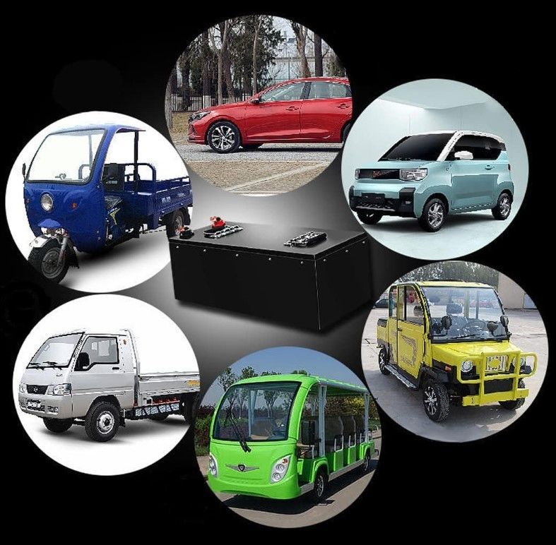 48V 100Ah LiFePO4 แบตเตอรี่ลิธีียม 3000+ วงจรลึก พร้อมพลังงานสํารอง BMS สําหรับรถไฟฟ้า E Tricycle