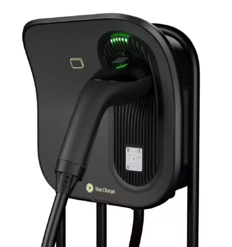 Smart Fast Weatherproof Outdoor Portable EV Car AC Charging Stack พร้อมแบตเตอรี่ สถานีชาร์จติดผนัง ฟรีสแตนดี้