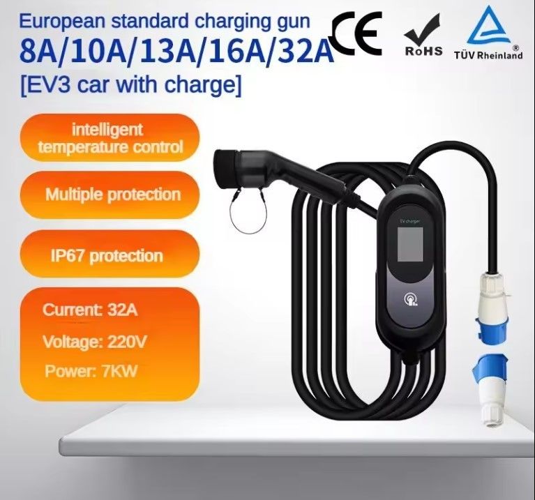 Smart Fast Weatherproof Outdoor Portable EV Car AC Charging Stack พร้อมแบตเตอรี่ สถานีชาร์จติดผนัง ฟรีสแตนดี้